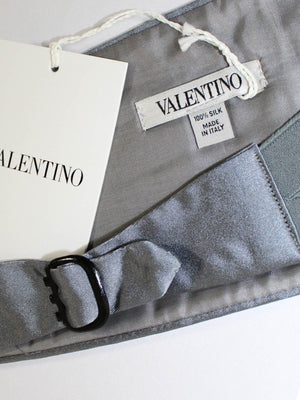 Valentino Cummerbund Charcoal Gray - Tuxedo Outfit FINAL SALE