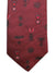 Valentino Skinny Tie - Maroon Medals Design