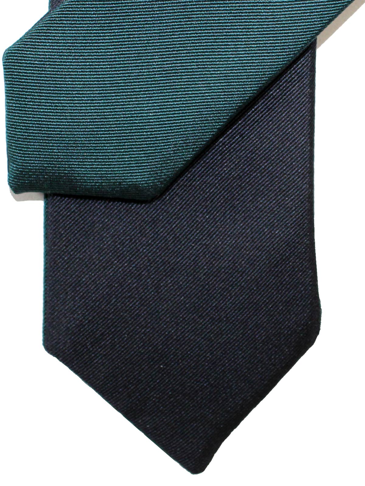 Valentino Skinny Tie - Dark Blue Solid Reversible Design
