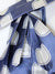 Massimo Valeri 11 Fold Tie Blue Silver White Geometric Elevenfold Necktie