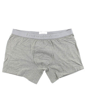 Ermenegildo Zegna Boxer Briefs Gray Men Underwear 2 Pack Stretch Cotton L