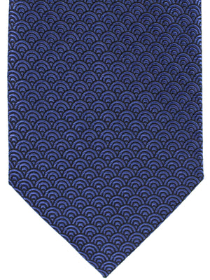 Ermenegildo Zegna Silk Necktie Purple Black Geometric