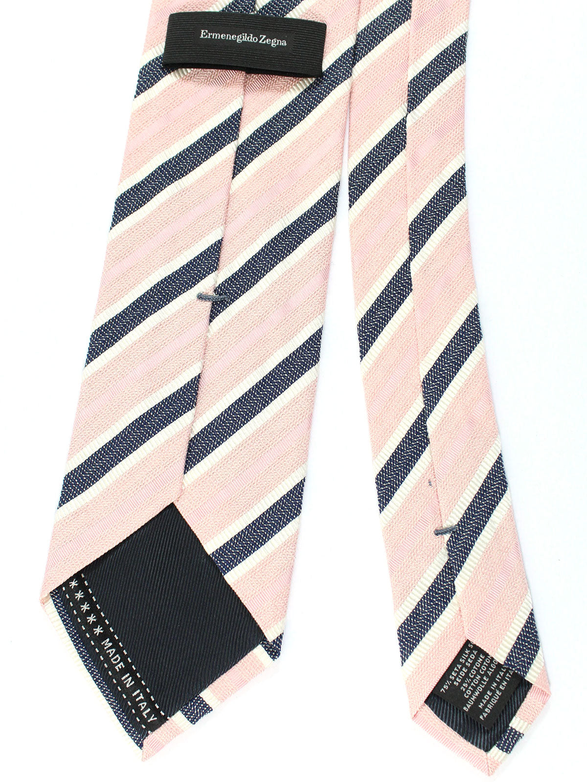 Dark Blue and Black Striped Tie 