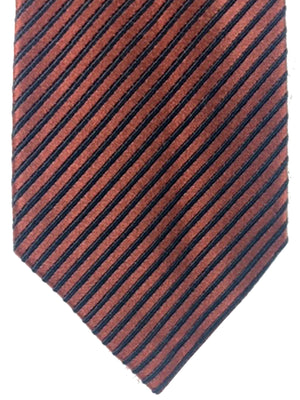 Ermenegildo Zegna Tie Brown Stripes