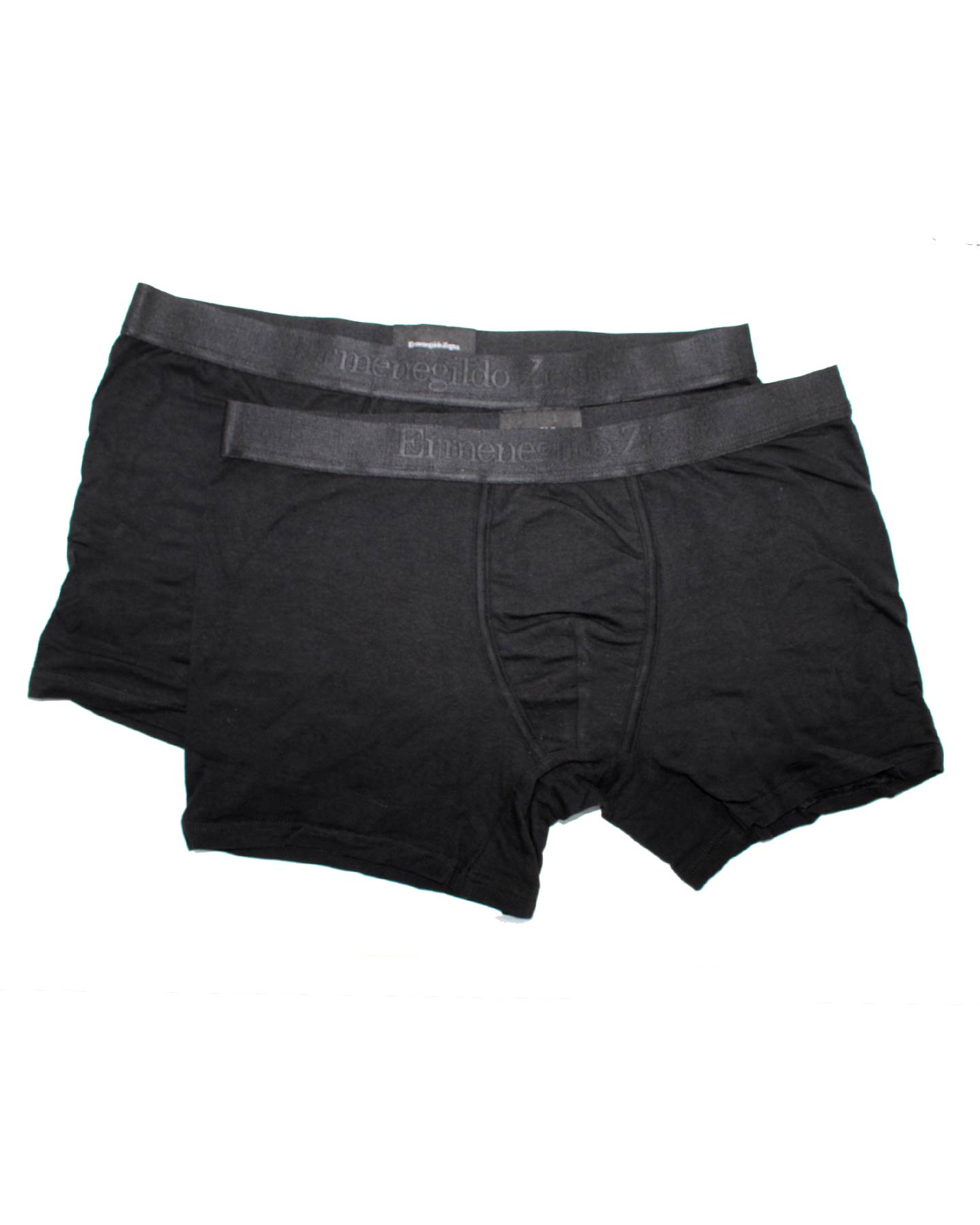 Ermenegildo Zegna Boxer Brief Black Men Underwear Stretch Cotton