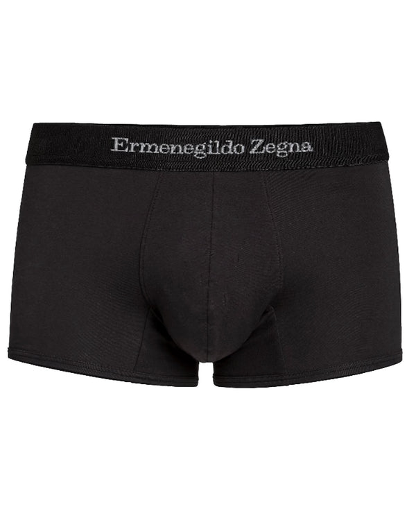 Ermenegildo Zegna Boxer Brief Black Men Underwear Stretch Cotton