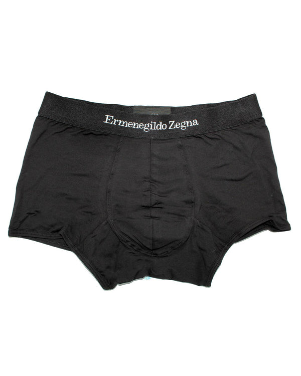 Ermenegildo Zegna Boxer Brief Black Men Underwear Stretch Cotton XXXL
