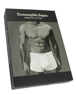 Ermenegildo Zegna Boxer Brief Black Men Underwear Stretch Cotton XXL