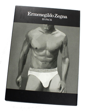 Ermenegildo Zegna Underwear Gray Stretch Cotton Midi Brief 