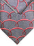 Zilli Silk Tie & Pocket Square Set Gray Red Pink Design