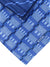 Zilli Tie & Matching Pocket Square Set Blue Geometric
