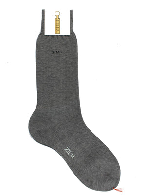 Zilli Socks Gray - US 11.5/ EUR 45 Mid Calf Men Socks