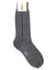 Zilli Cashmere Silk Socks Gray With Zilli Logo