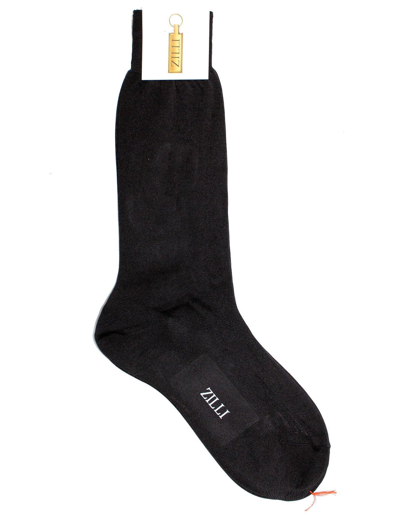 Zilli Silk Socks Black - US 10/ EUR 43 Mid Calf Dress Socks - Tie Deals