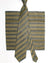 Zilli Silk Tie & Matching Pocket Square Set Forest Green Stripes