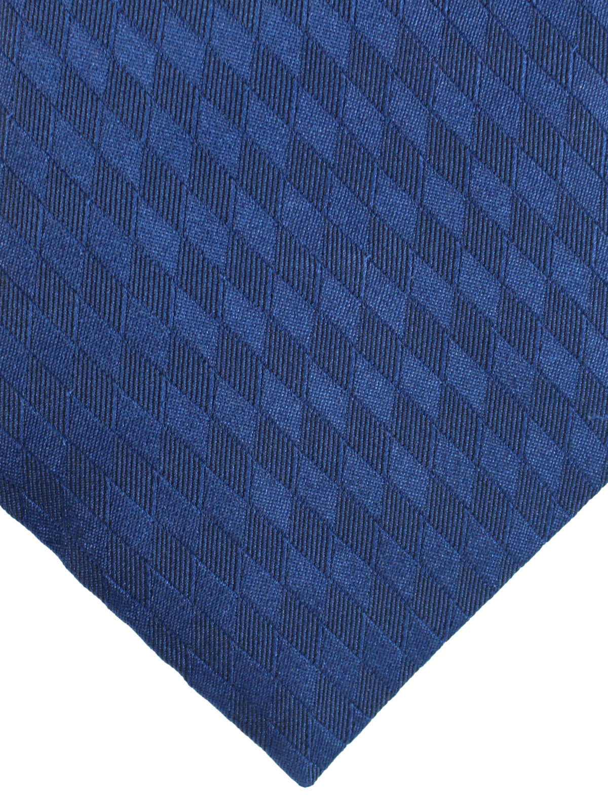 Zilli Extra Long Tie Dark Blue Geometric Design
