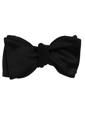 Le Noeud Papillon Black Silk Bow Tie - Small Butterfly